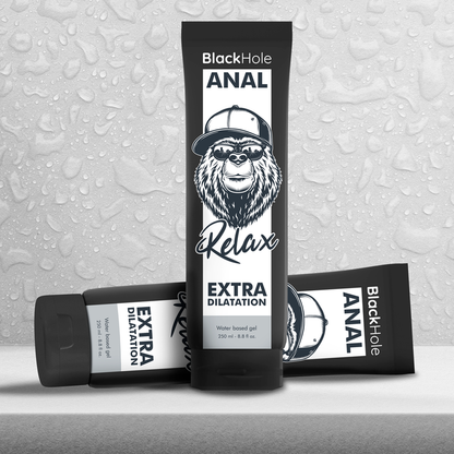 Gel Lubricante a Base de Agua para Dilatación Anal 250ml - Black Hole