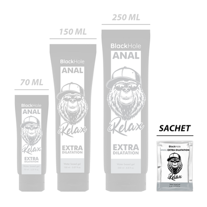 Gel Lubricante de Base Agua para Dilatación Anal 6 ml Monodosis - Black Hole