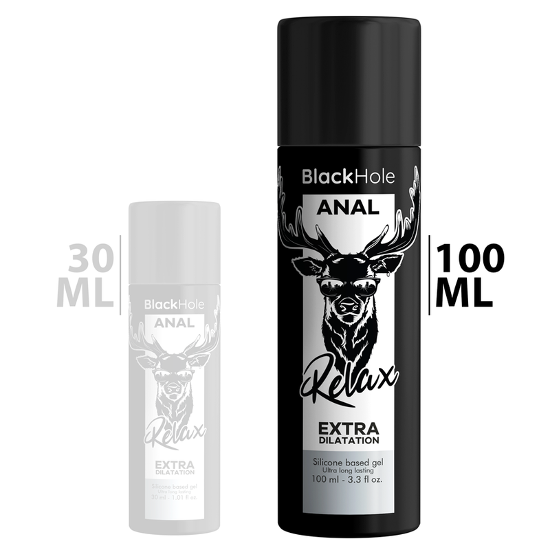 Lubricante de Silicona para Dilatación Anal Black Hole - 100 ml