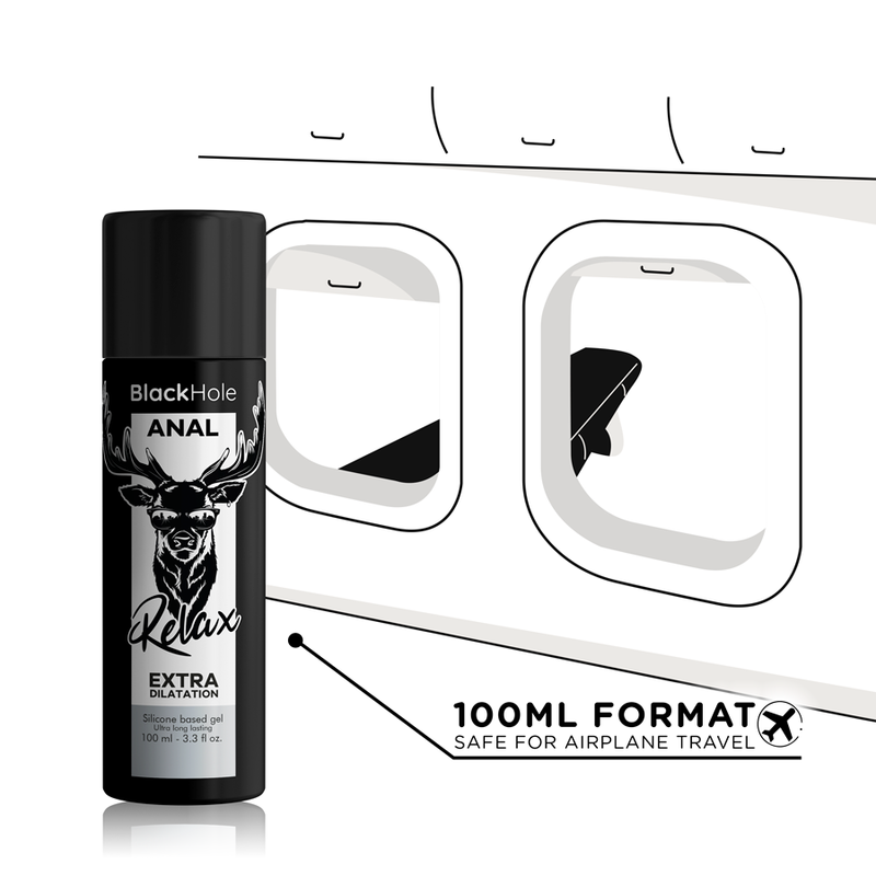 Lubricante de Silicona para Dilatación Anal Black Hole - 100 ml
