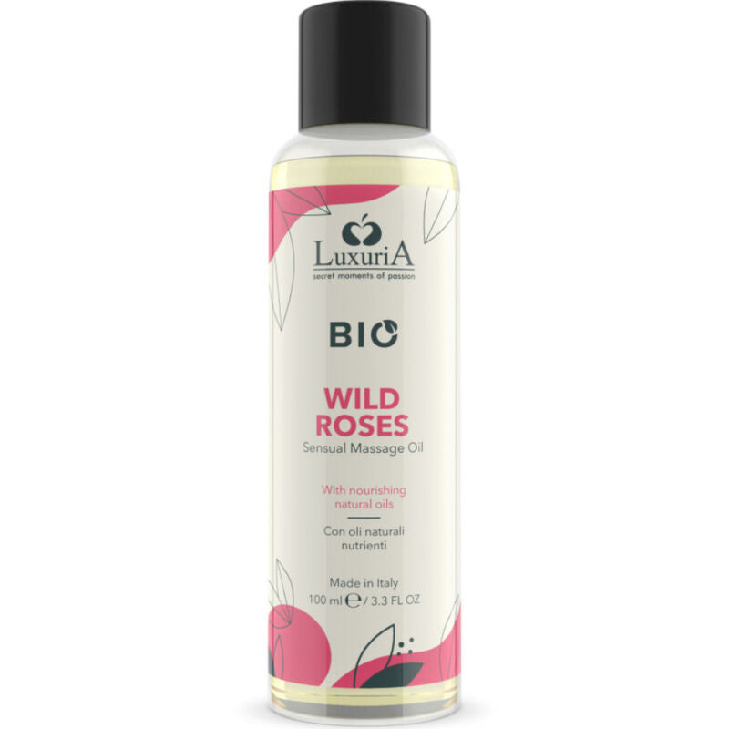 Aceite de Masaje Orgánico de Rosas Silvestres 100ml - INTIMATELINE LUXURIA