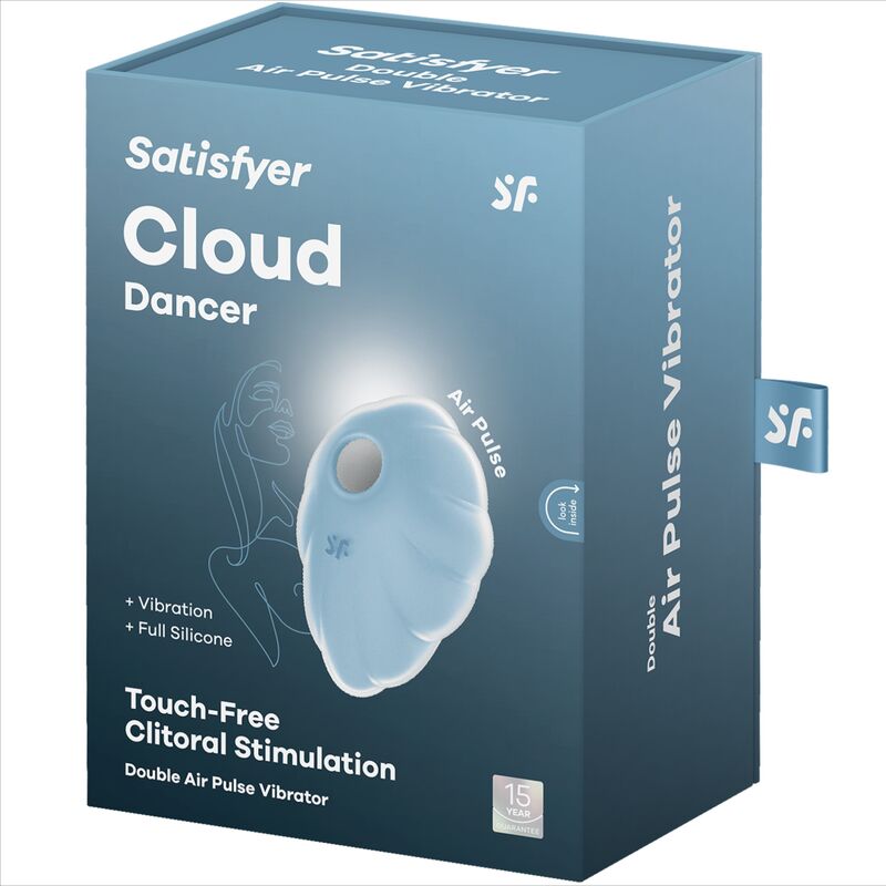 Vibrador Air Pulse Satisfyer Cloud Dancer Verde para Placer y Estimulación