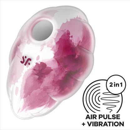 Vibrador Air Pulse Satisfyer Cloud Dancer Verde para Placer y Estimulación