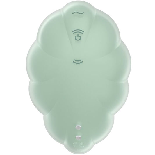 Vibrador Air Pulse Satisfyer Cloud Dancer Verde para Placer y Estimulación