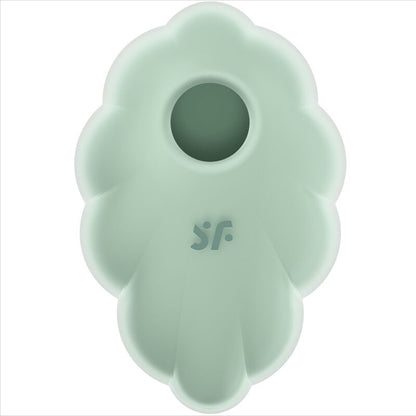 Vibrador Air Pulse Satisfyer Cloud Dancer Verde para Placer y Estimulación
