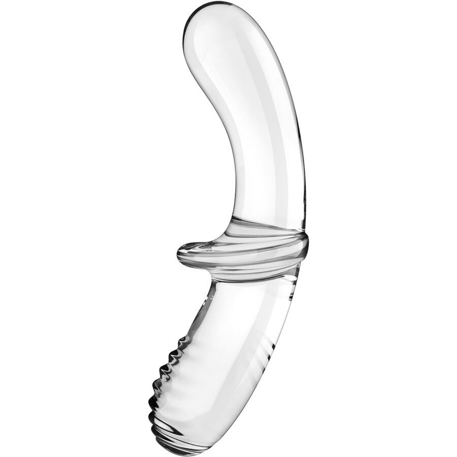 Dildo Transparente Satisfyer Double Crystal - Placer y Elegancia