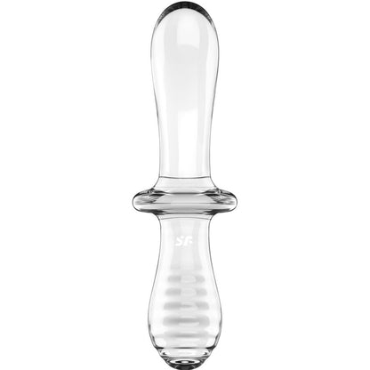 Dildo Transparente Satisfyer Double Crystal - Placer y Elegancia