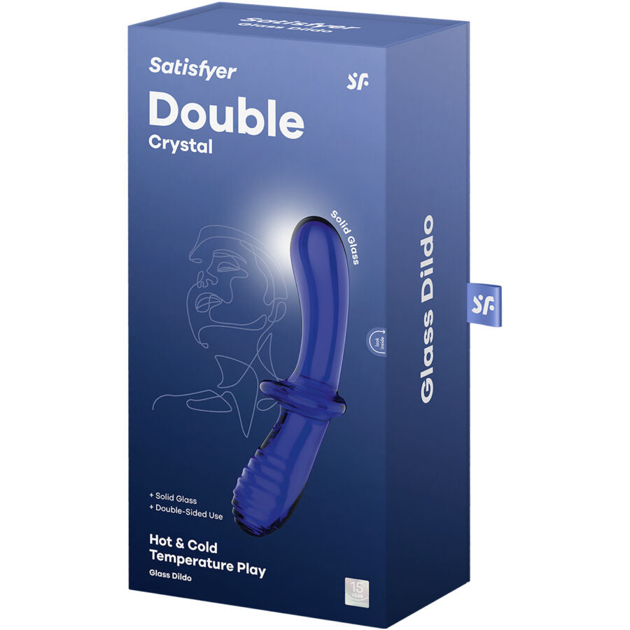 Dildo Transparente Satisfyer Double Crystal - Placer y Elegancia