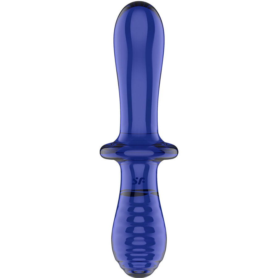 Dildo Transparente Satisfyer Double Crystal - Placer y Elegancia