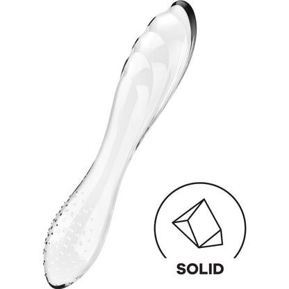 Dildo Satisfyer Dazzling Crystal Transparente o Negro para punto G