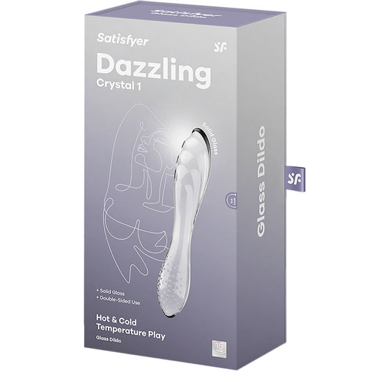 Dildo Satisfyer Dazzling Crystal Transparente o Negro para punto G