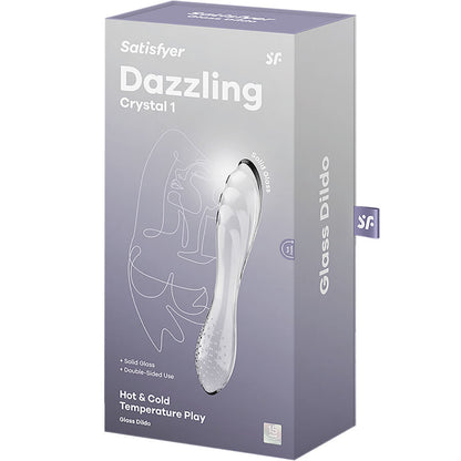 Dildo Satisfyer Dazzling Crystal Transparente o Negro para punto G