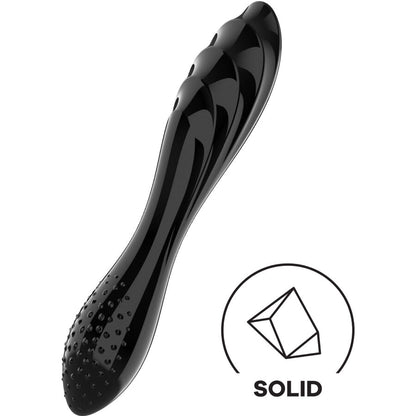 Dildo Satisfyer Dazzling Crystal Transparente o Negro para punto G