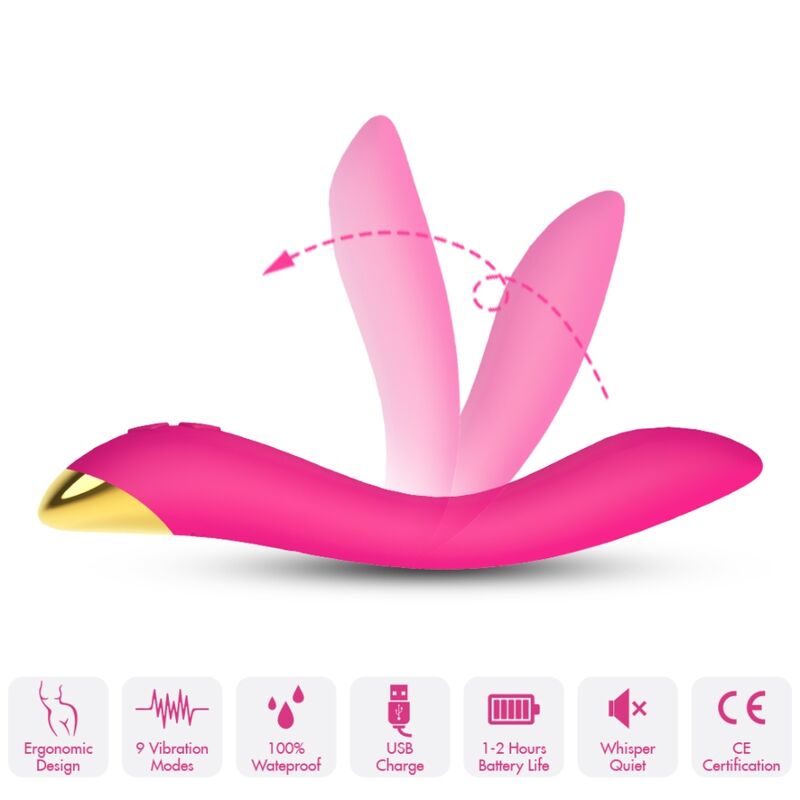 Vibrador Flamenco Armony Multiposición Fucsia - Placer y Versatilidad