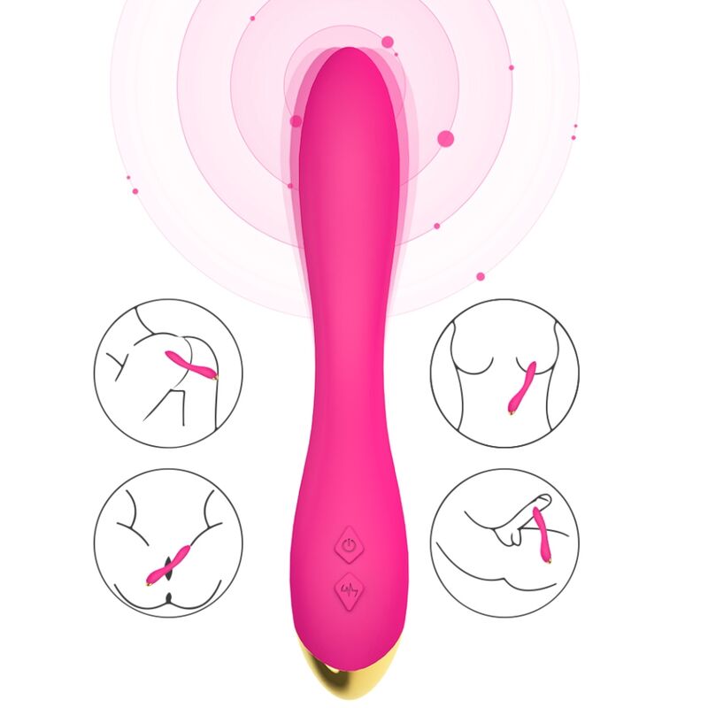 Vibrador Flamenco Armony Multiposición Fucsia - Placer y Versatilidad