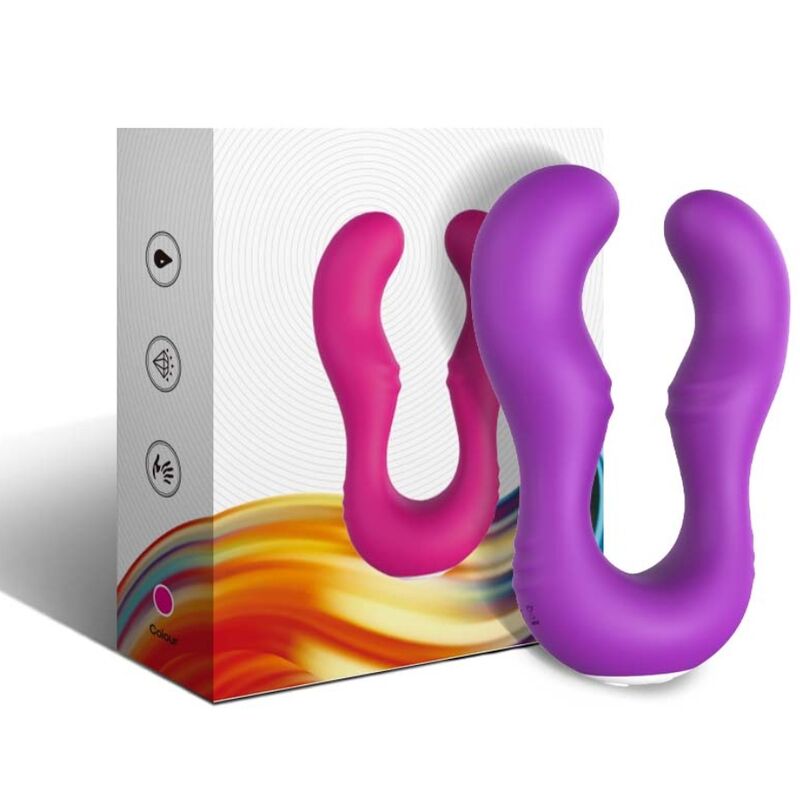 Vibrador Doble con Control Remoto Seraph Armony Violeta