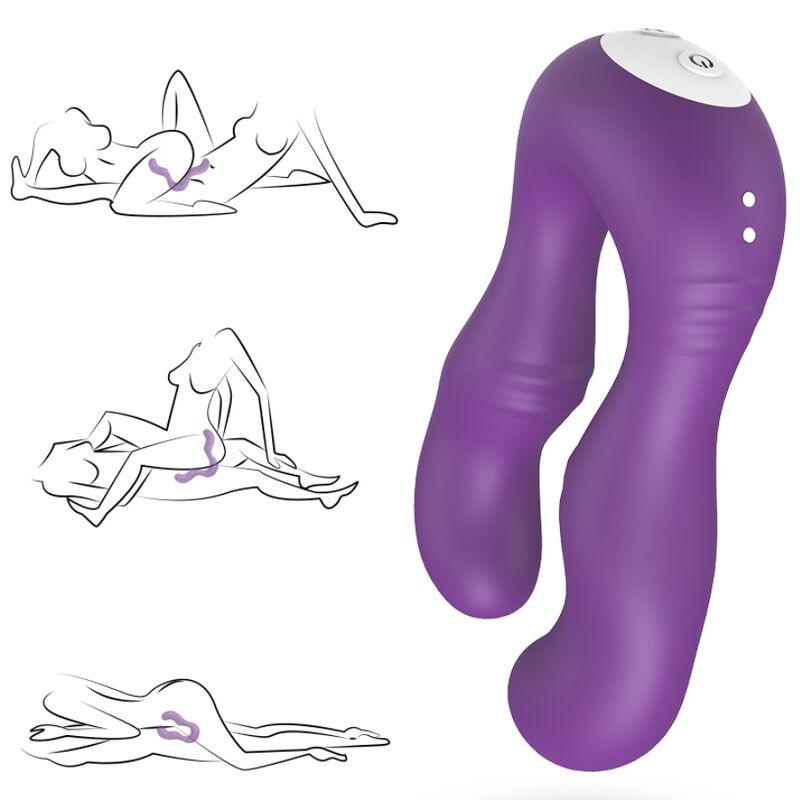 Vibrador Doble con Control Remoto Seraph Armony Violeta