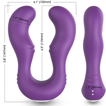 Vibrador Doble con Control Remoto Seraph Armony Violeta