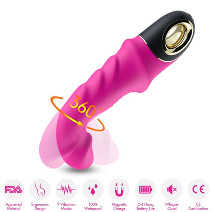 Vibrador Rotador Joyblade Armony en Fucsia - Placer y Estilo