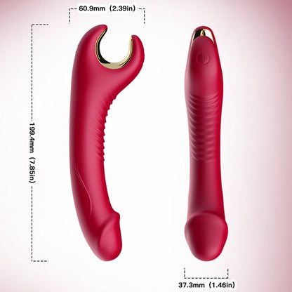 Vibrador y Rotador Armony Prince en Rojo para Placer Intenso