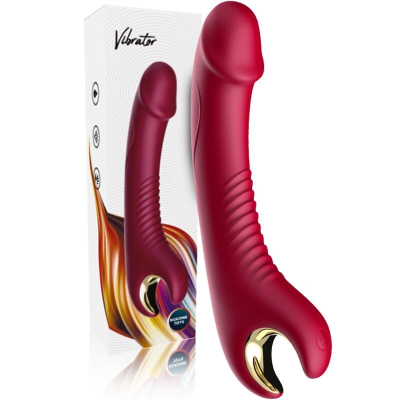 Vibrador y Rotador Armony Prince en Rojo para Placer Intenso