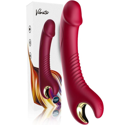 Vibrador y Rotador Armony Prince en Rojo para Placer Intenso