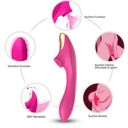 Succionador de Clítoris fucsia ARMONY: Experiencia de Placer Personalizada y Segura
