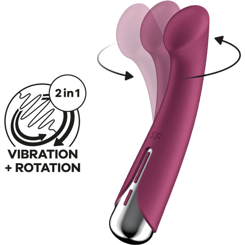 Vibrador Rotador Rojo Satisfyer Spinning G-Sport 1: Placer Giratorio para Ella