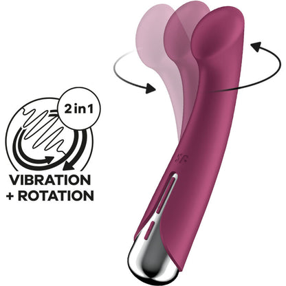 Vibrador Rotador Rojo Satisfyer Spinning G-Sport 1: Placer Giratorio para Ella