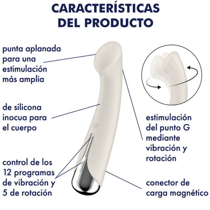 Vibrador Rotador Rojo Satisfyer Spinning G-Sport 1: Placer Giratorio para Ella