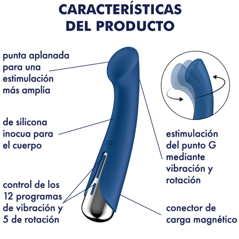 Vibrador Rotador Rojo Satisfyer Spinning G-Sport 1: Placer Giratorio para Ella