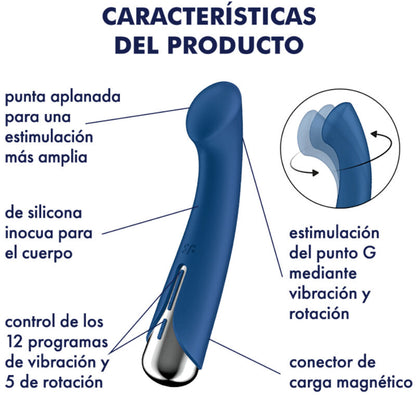 Vibrador Rotador Rojo Satisfyer Spinning G-Sport 1: Placer Giratorio para Ella