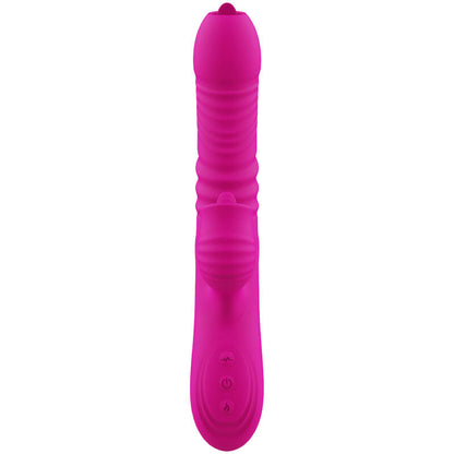 ARMONY - FANNY VIBRADOR MULTIFUNCION DOBLE LENGUA EFECTO CALOR FUCSIA