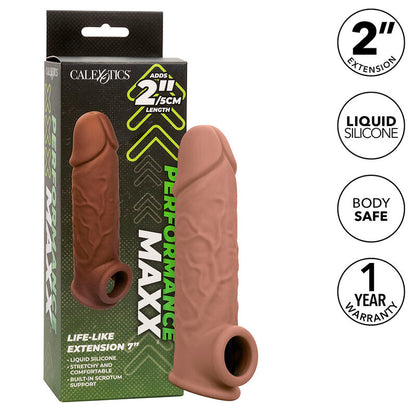 Extensor Realista Performance Maxx Life-Like de 7" para Mayor Longitud y Placer sin Complicaciones