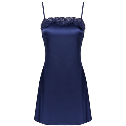 LIVCO CORSETTI FASHION - JACQUELINE LC 90249 BATA + CAMISA + PANTY AZUL MARINO L/XL
