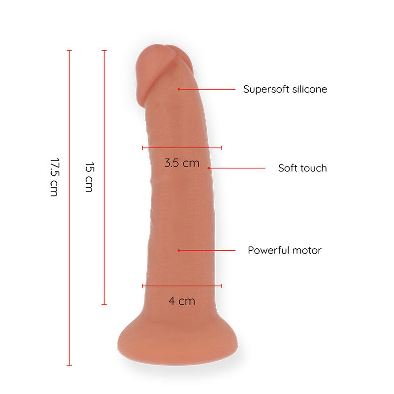 Vibrador Realista Bogotá Cyber con App Gratuita - 17.5 cm de Largo y 4 cm de Ancho - ONINDER