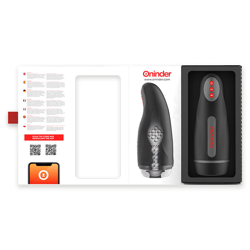 Masturbador Masculino de Compresión y Vibración ONINDER SEOUL con App Gratis