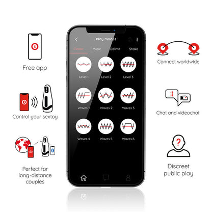 Masturbador Masculino de Compresión y Vibración ONINDER SEOUL con App Gratis
