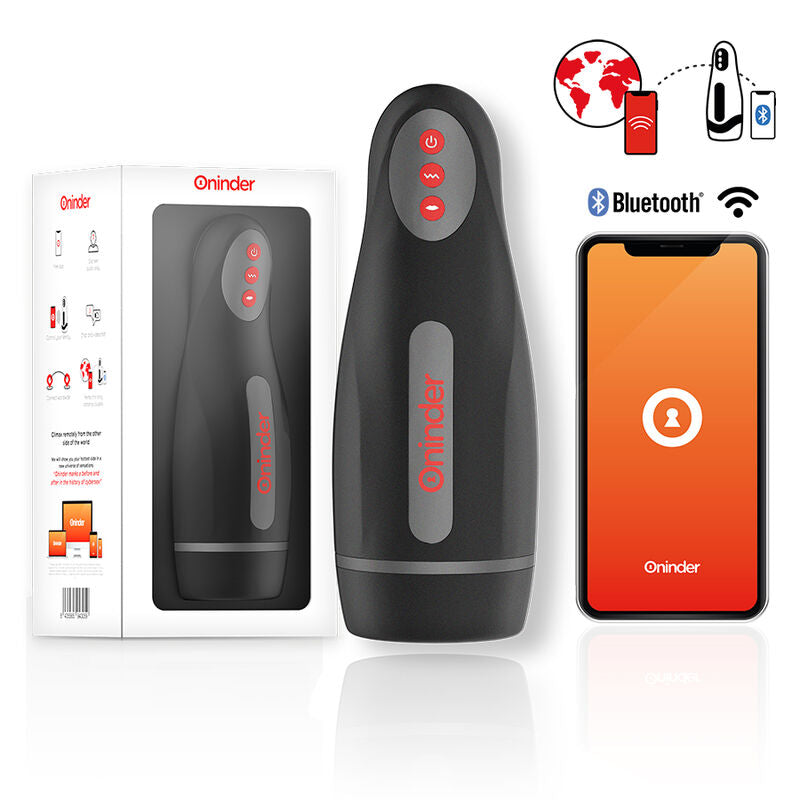 Masturbador Masculino de Compresión y Vibración ONINDER SEOUL con App Gratis