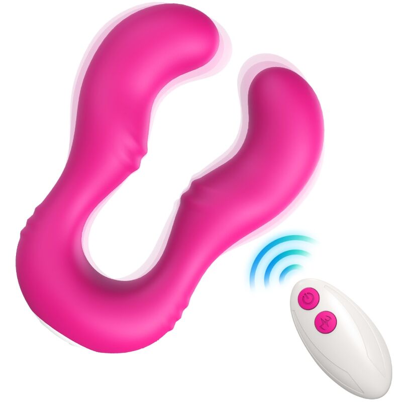 Vibrador Doble con Control Remoto Seraph Armony en Fucsia