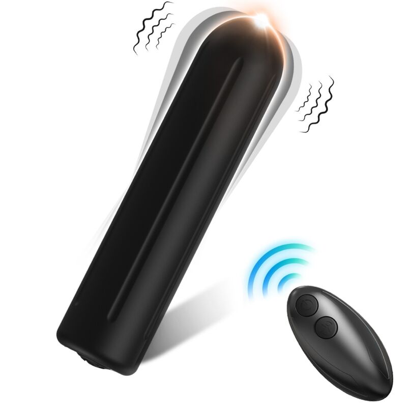 Bala Vibradora Control Remoto Armony Warhead Negro 2x8.8 cm - Estimulación Intensa y Compacta