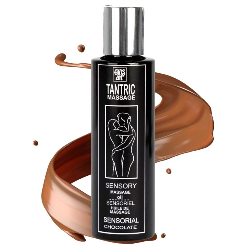 Aceite de Masaje Tántrico Natural con Afrodisíaco de Chocolate - EROS-ART 100 ml