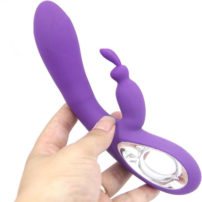 Vibrador Rabbit Armony Bella con Anillo de Tracción, Color Violeta
