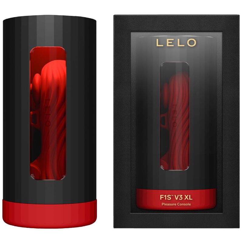 LELO - F1S V3 Masturbador Masculino Rojo Tamaño XL para Placer Intenso