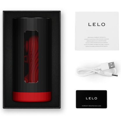 LELO - F1S V3 Masturbador Masculino Rojo Tamaño XL para Placer Intenso