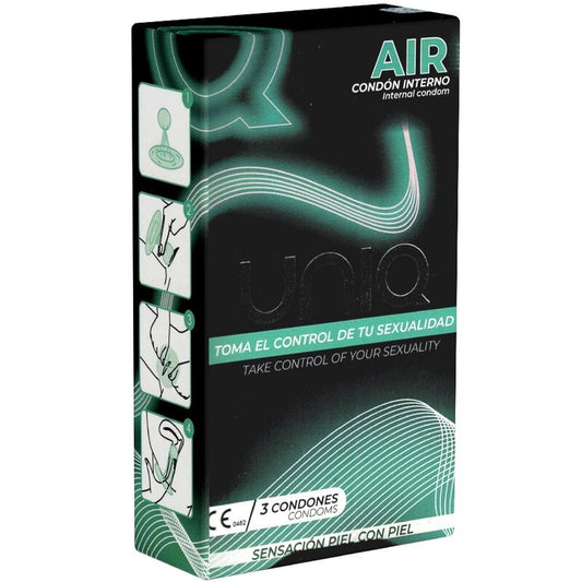 Preservativo Femenino UNIQ Sin Látex - Pack de 3 Unidades