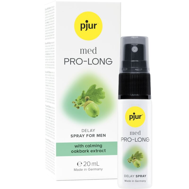 Spray Retardante para Hombres con Ácido Tánico y Pantenol - 20 ml | Pjur®: Calmante y Reductor de Hipersensibilidad