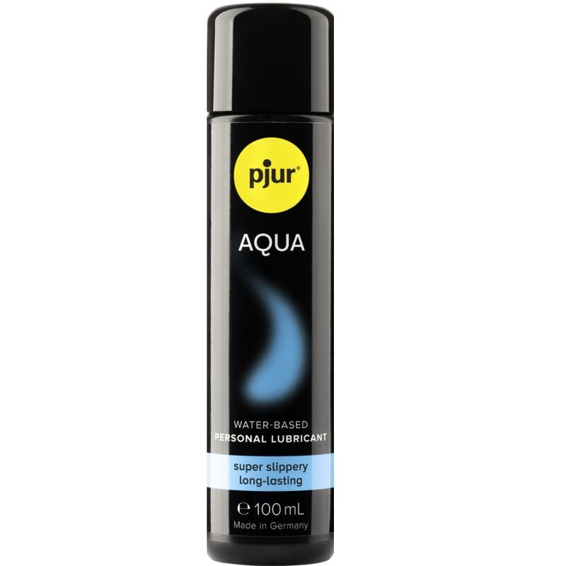 Lubricante Pjur Aqua Base Acuosa 100 ml - Hidratante de Larga Duración para Piel Sensible