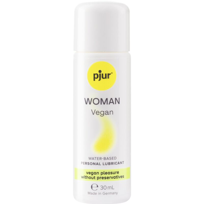 Lubricante Personal Vegano Pjur WOMAN: 100% Ingredientes Naturales, Seguro para la Piel Sensible, Compatible con Condones y Juguetes Sexuales