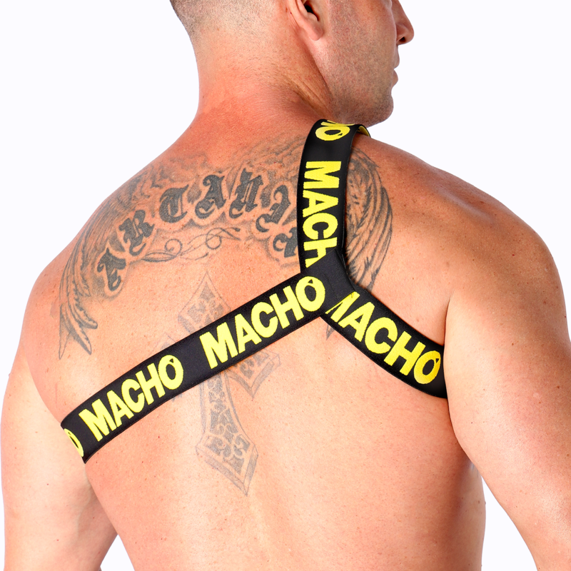 MACHO - ARNÉS ROMANO BLANCO S/M